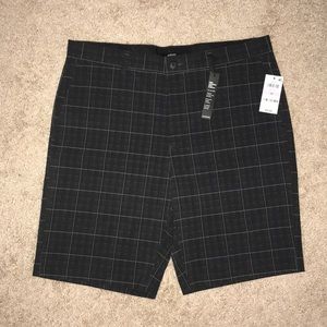 Men’s Alfani Black and Gray Polyester Shorts